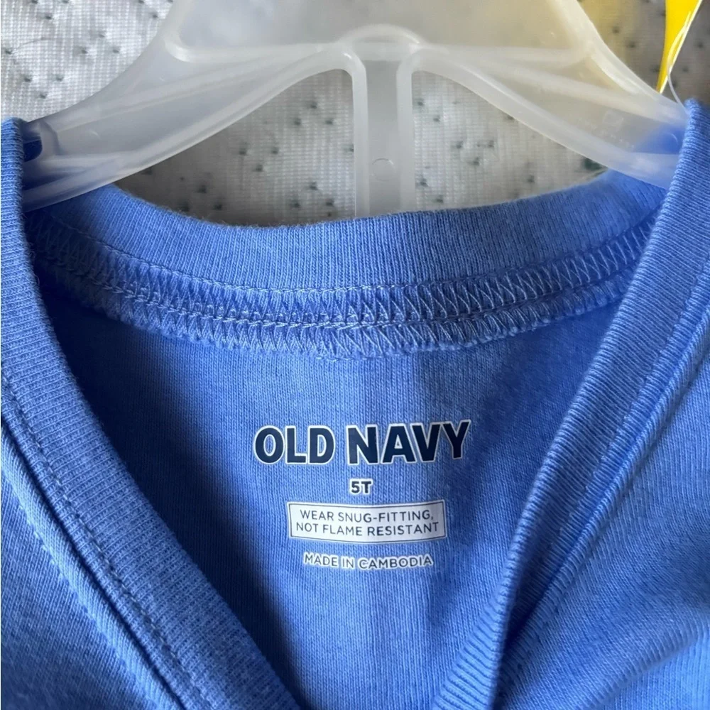 Old Navy Kids Shark and Breakfast Pajama Set - Black and Blue